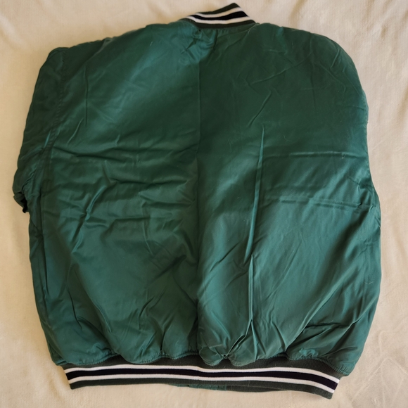 Jets Green Vintage Bomber Jacket - Picture 5 of 6